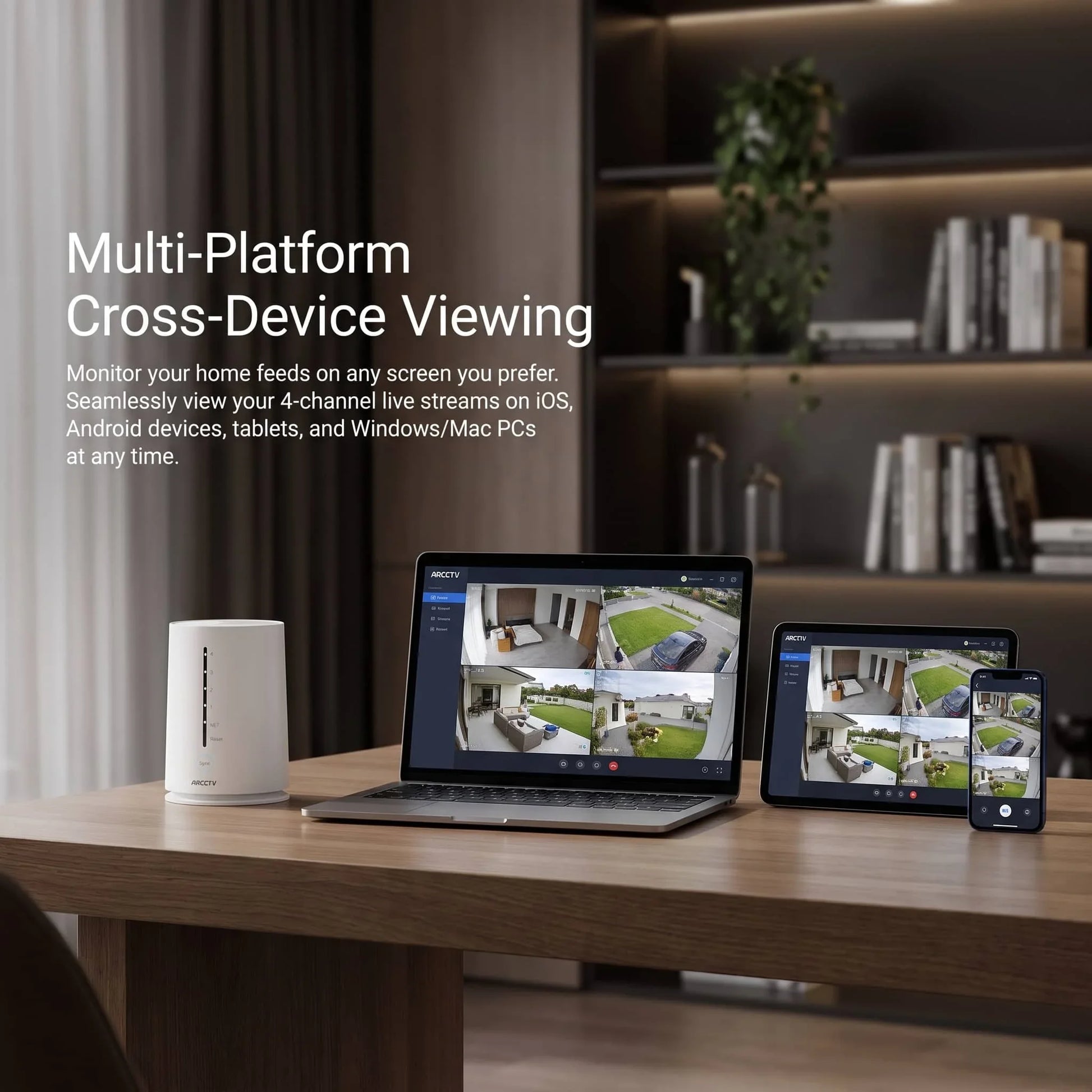 Kit De Caméras WiFi Solaires 4MP Avec Détection Humanoïde